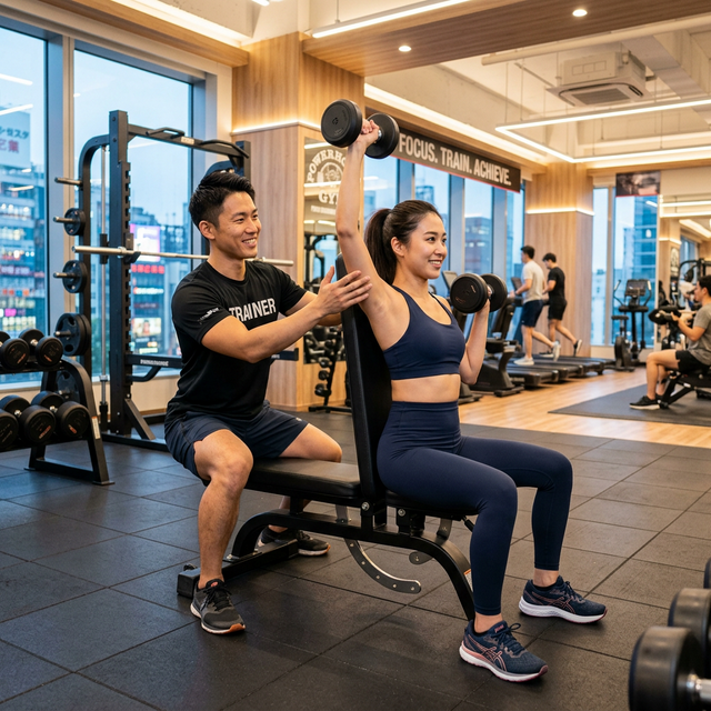 パーソナルトレーニングの指導風景