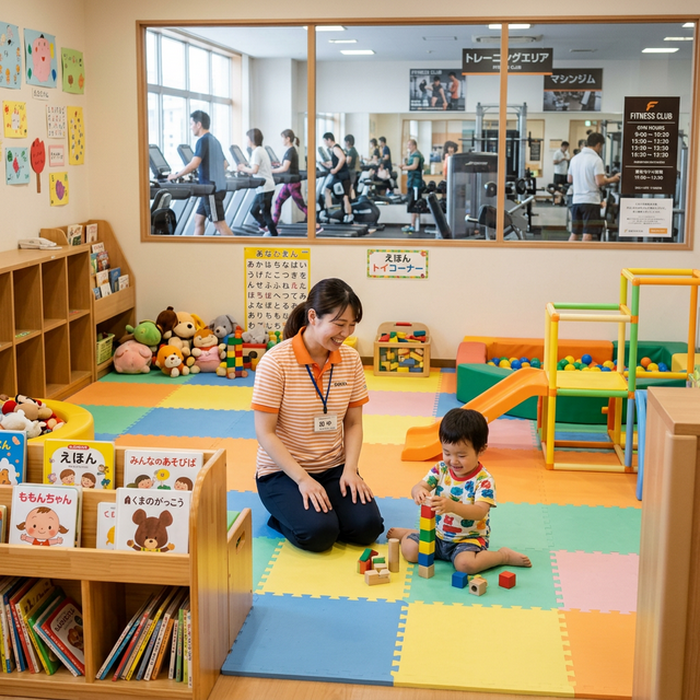 保育士常駐のキッズスペース