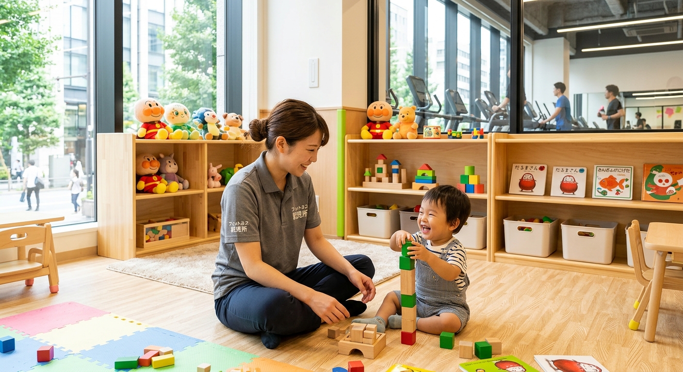 保育士常駐の碧南ジムPisteキッズスペース