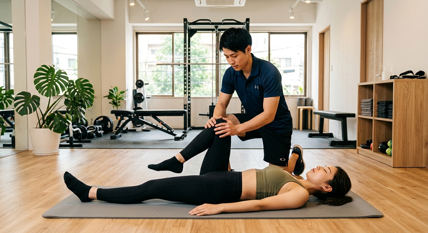 腰痛改善のための股関節パーソナルストレッチ