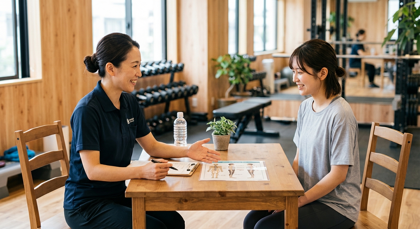 碧南Pisteでのパーソナルストレッチ初回カウンセリング