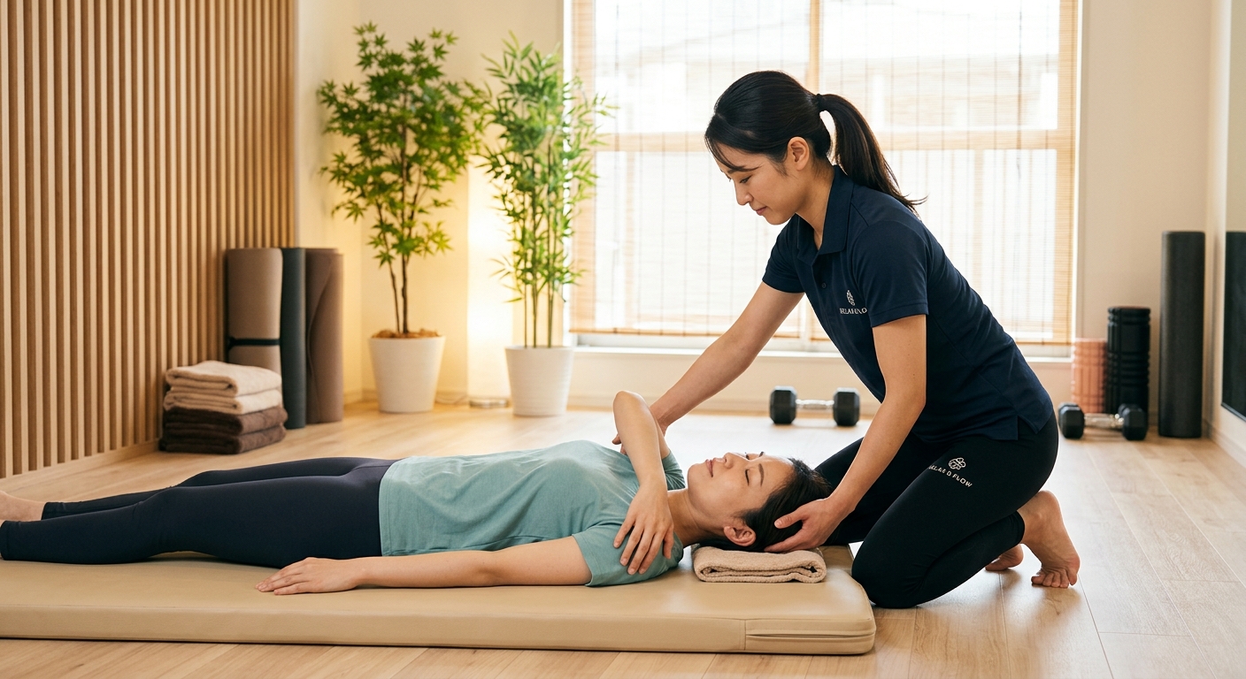 碧南Pisteのパーソナルストレッチで肩こりケア