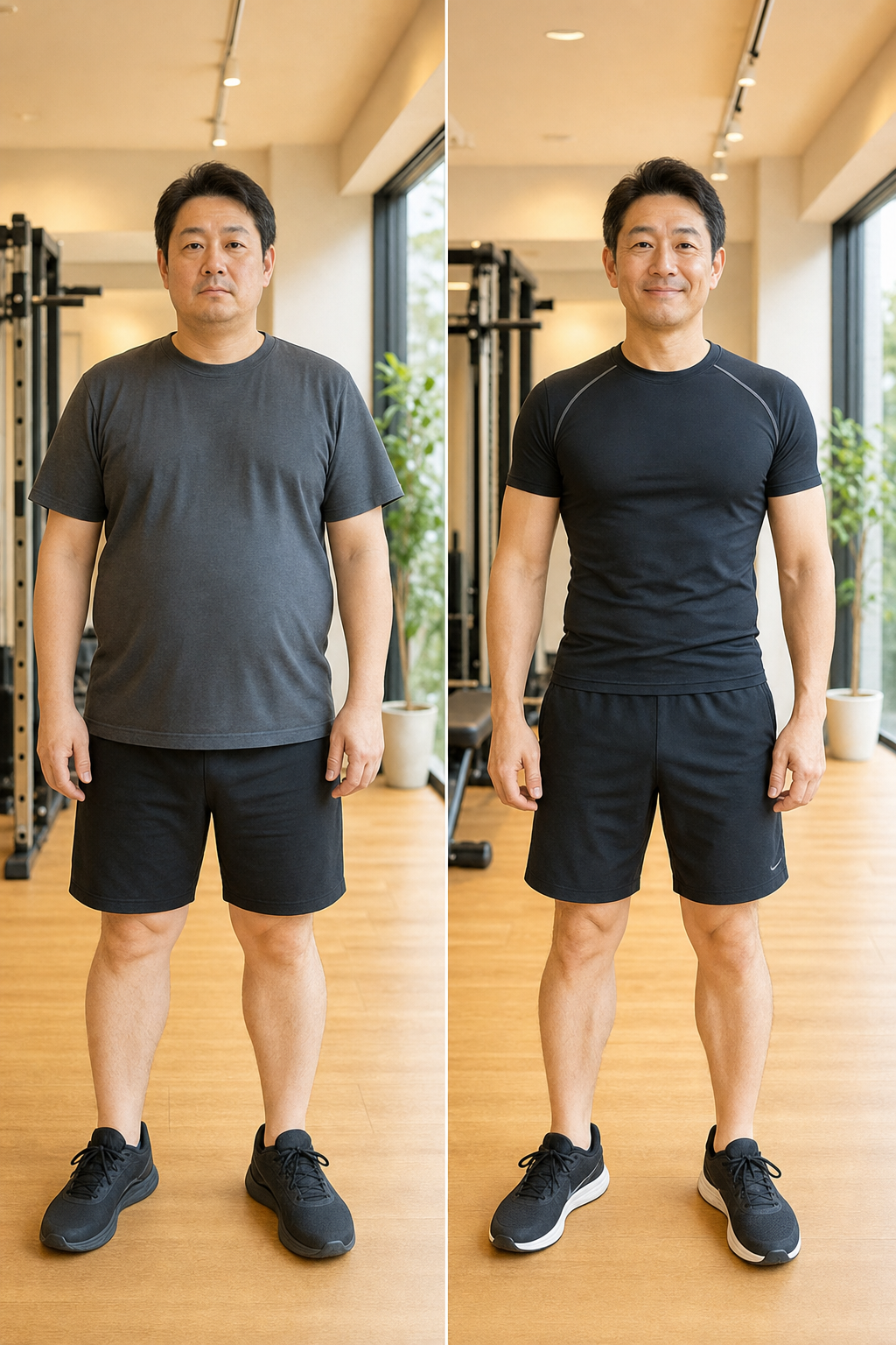 碧南 パーソナルトレーニングで内臓脂肪を減らした40代男性会社員のビフォーアフター