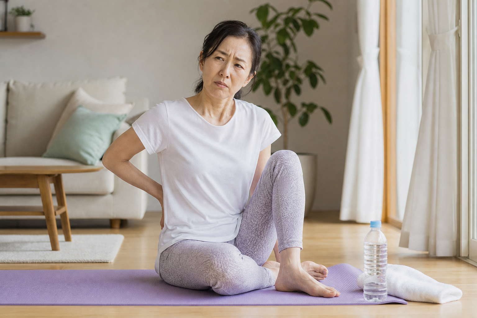 碧南でストレッチを続けても柔軟性が変わらず悩む様子